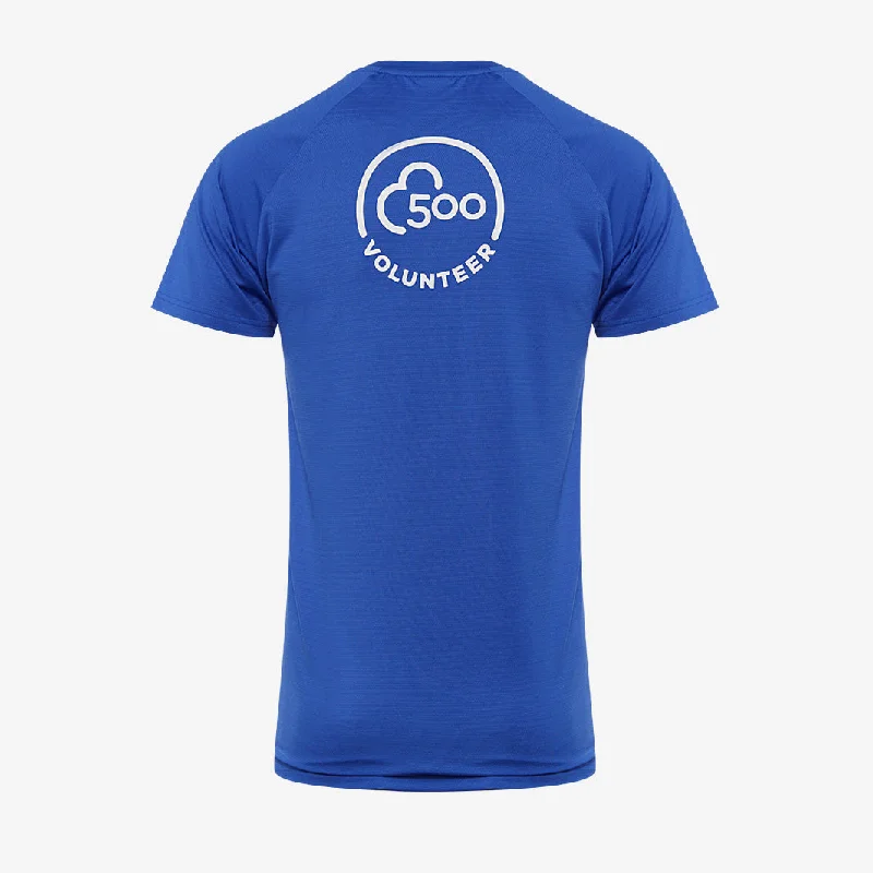 parkrun Milestone Men's Volunteer T-Shirt 500 - Royal