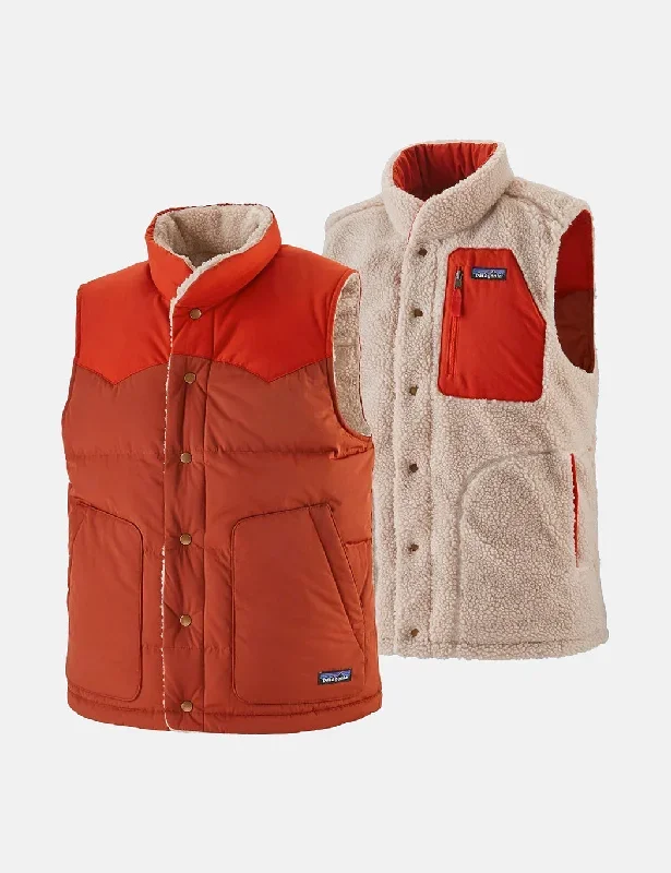 Patagonia Reversible Bivy Down Vest - Barn Red