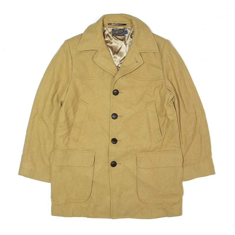 PENDLETON Overcoat Coat Beige Wool Mens L