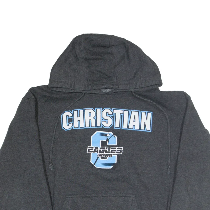 pennant-christian-eagles-lacrosse-hoodie-grey-pullover-mens-m-jj2-220523-4743