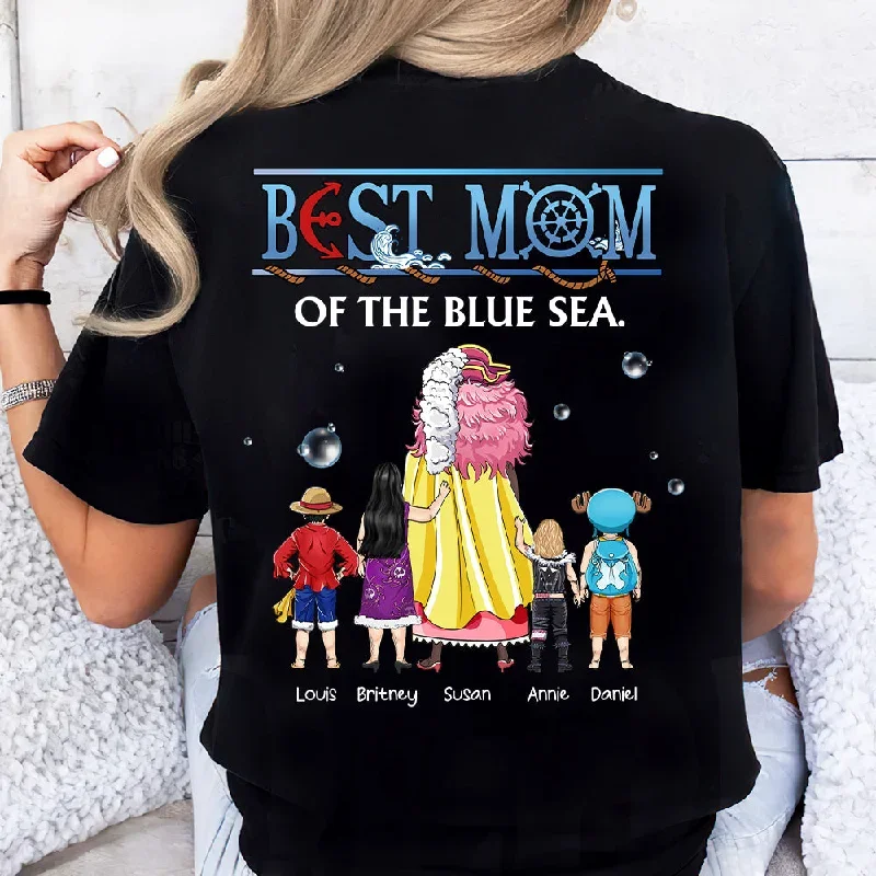 Personalized Gifts For Mom Shirt Best Mom Of The Blue Sea 02KAHN190324PA