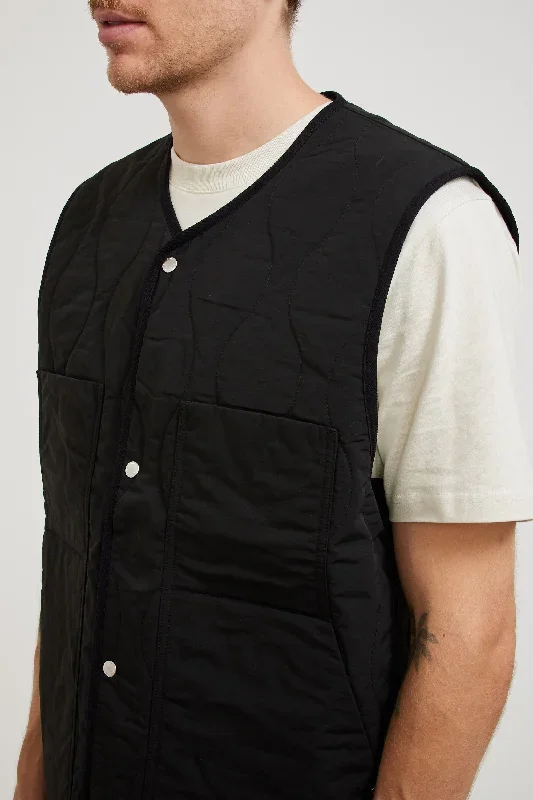 peter-waxed-nylon-insulated-vest-black