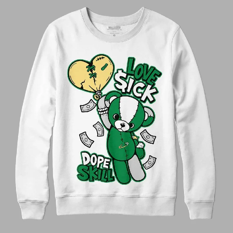 Pine Green 4s SB DopeSkill Sweatshirt Love Sick Graphic