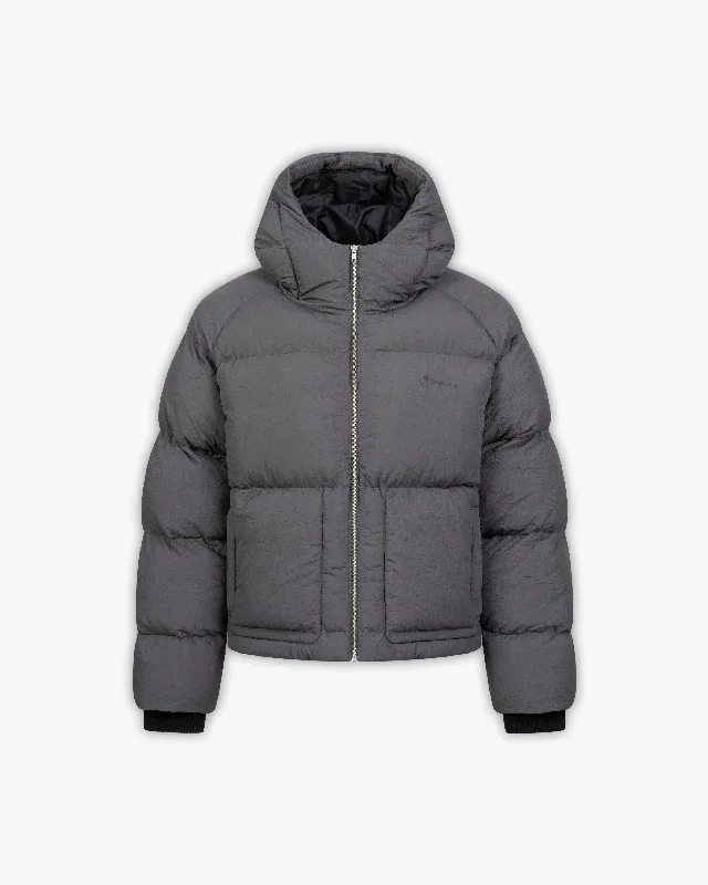 PUFFER JACKET DARK GREY