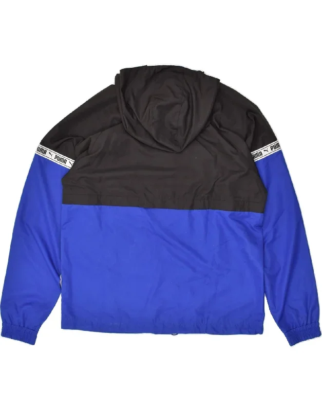 puma-mens-graphic-hooded-anorak-jacket-uk-40-large-blue-colourblock