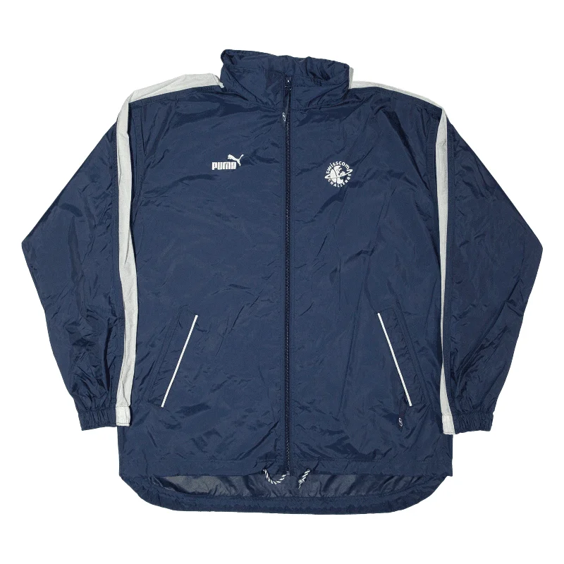 PUMA Swisscom Challenge Mens Shell Jacket Blue Hooded L