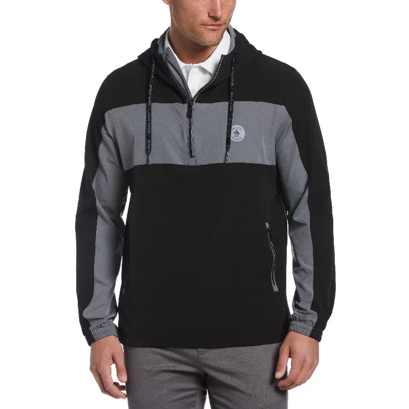 Quarter Zip Colour Block Golf Jacket