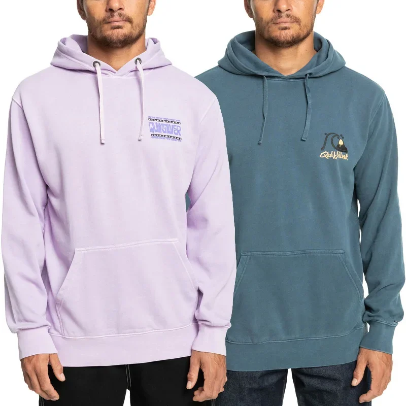 Quiksilver Mens Neon Slab Pullover Sweatshirt Hoodie