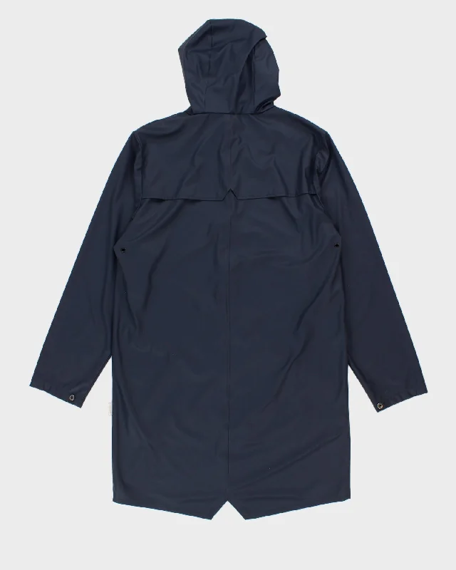 rains-navy-waterproof-hooded-jacket-xs-s