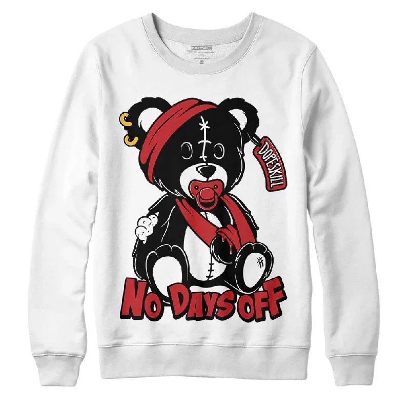 Red Taxi 12s DopeSkill Sweatshirt Hurt Bear Graphic