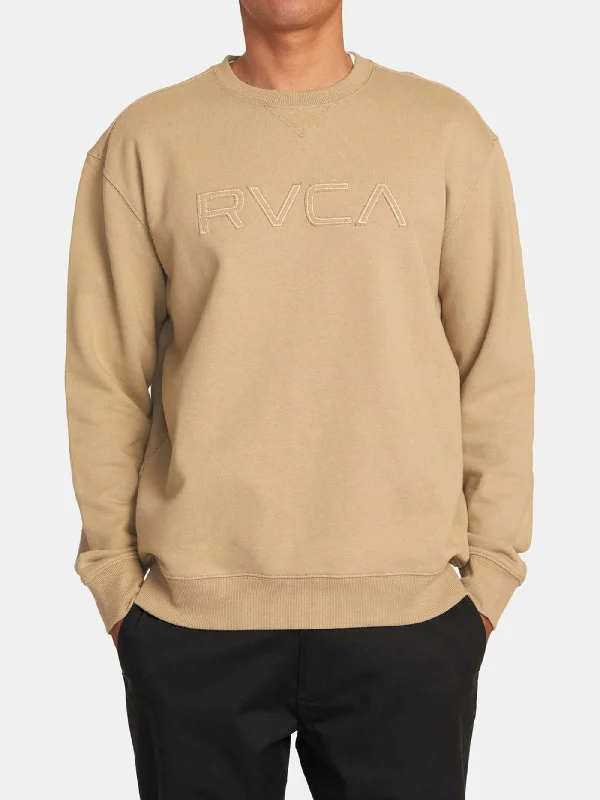 Big RVCA Stitched Crewneck Sweatshirt