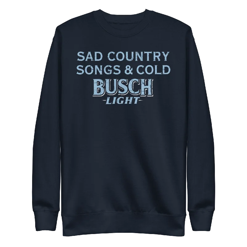 sad-country-songs-cold-busch-light-crewneck-sweatshirt