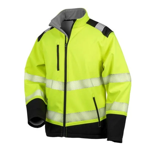 SAFE-GUARD by Result Unisex Adult Ripstop Safety Soft Shell Jacket