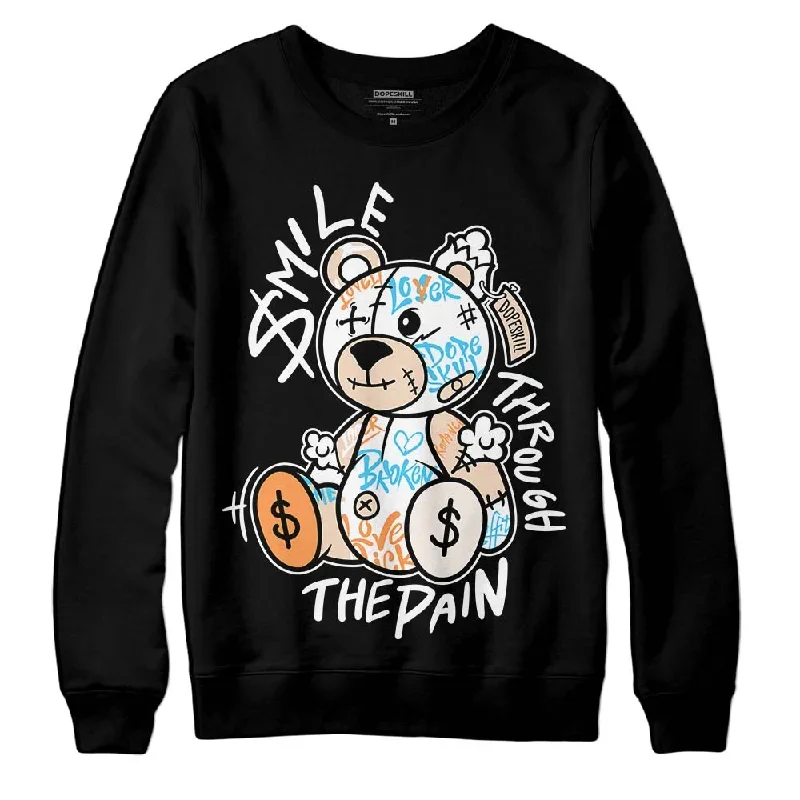 Sail Black 2s DopeSkill Sweatshirt Smile Through The Pain Graphic