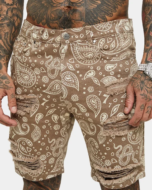 saint-morta-paisley-skulls-denim-shorts-vintage-brown