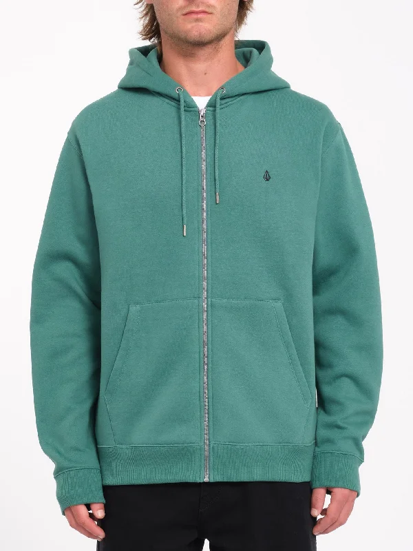 Single Stone Zip Hoodie - Sea Green