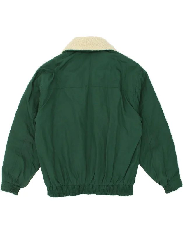 st-johns-bay-mens-windbreaker-jacket-uk-38-medium-green-polyester