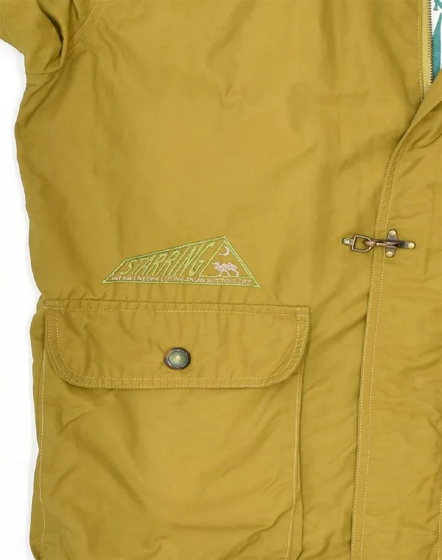 starring-mens-hooded-windbreaker-jacket-uk-42-xl-khaki-polyamide