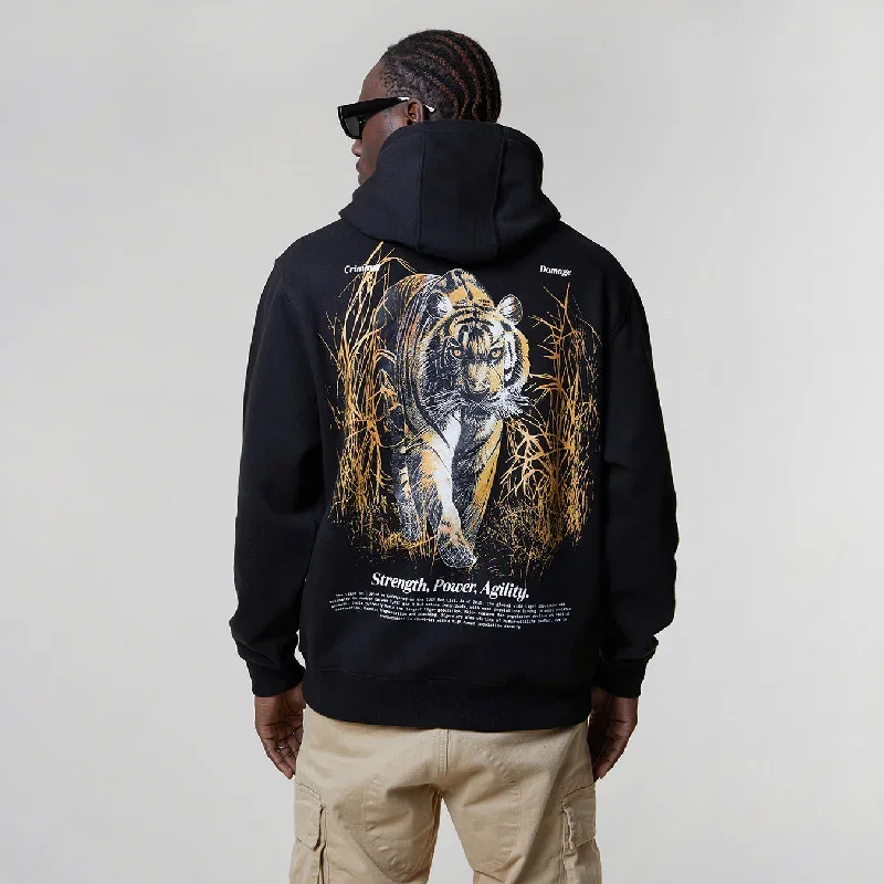 STRENGTH OF A TIGER HOOD - BLACK