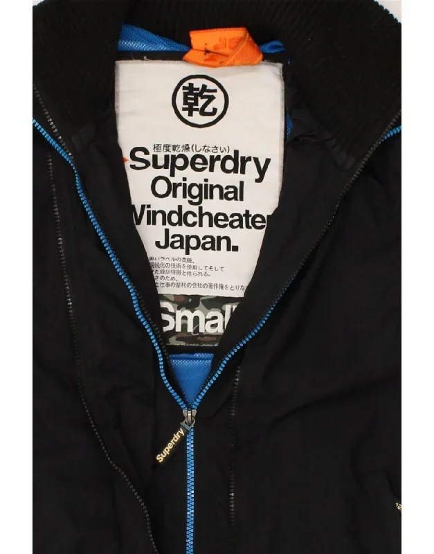 superdry-mens-the-windcheater-windbreaker-jacket-uk-36-small-black