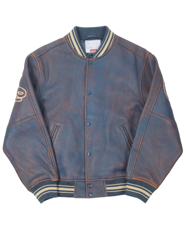 Script Leather Jacket