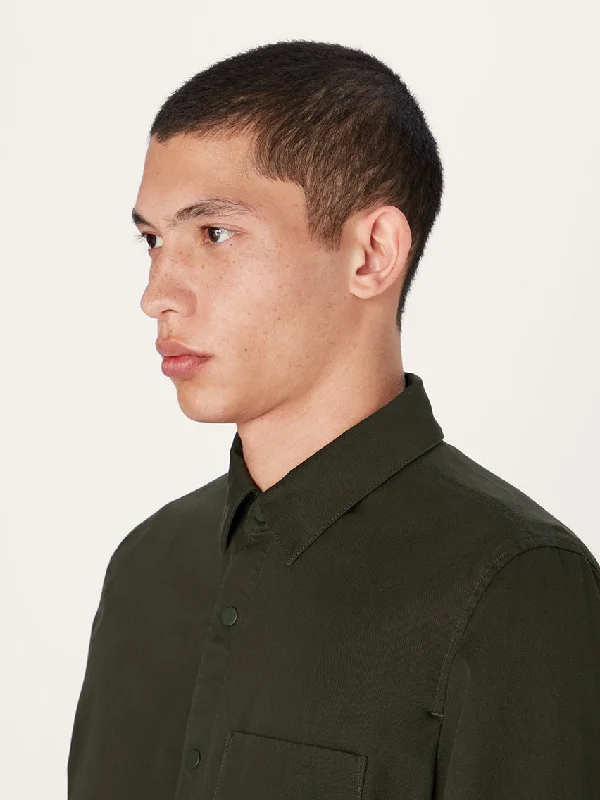 the-24-overshirt-dark-khaki-stretch-cotton