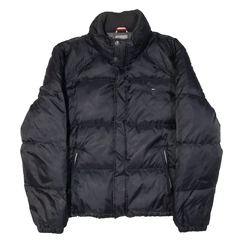 TOMMY HILFIGER DENIM Mens Puffer Coat Black L