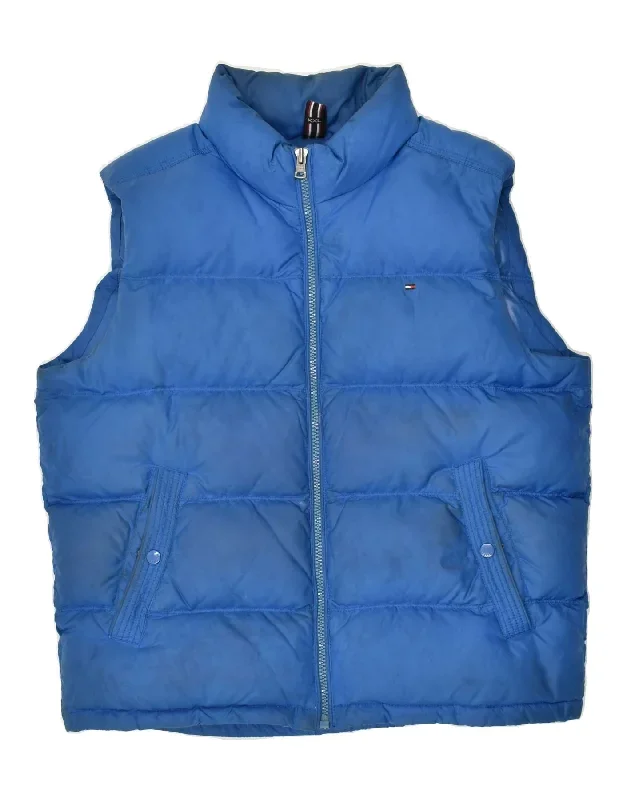 TOMMY HILFIGER Mens Padded Gilet UK 44 2XL Blue Nylon