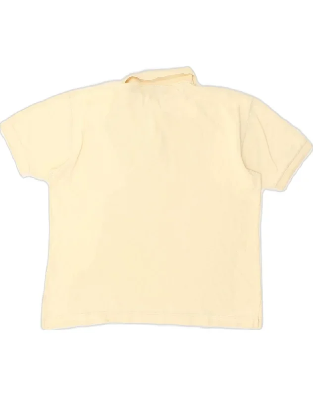 trussardi-mens-polo-shirt-medium-yellow-cotton