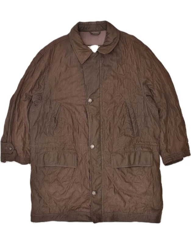 TRUSSARDI Mens Windbreaker Jacket UK 42 XL Brown