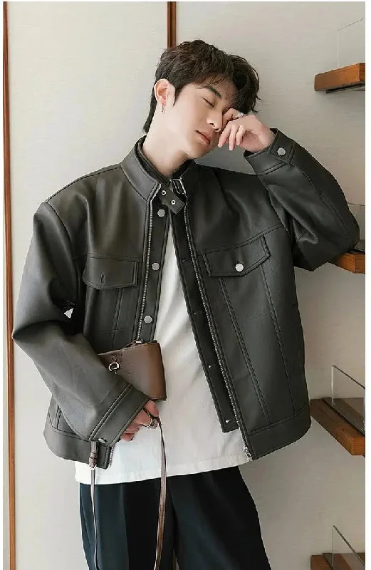 Two-piece Short Leather Jacket