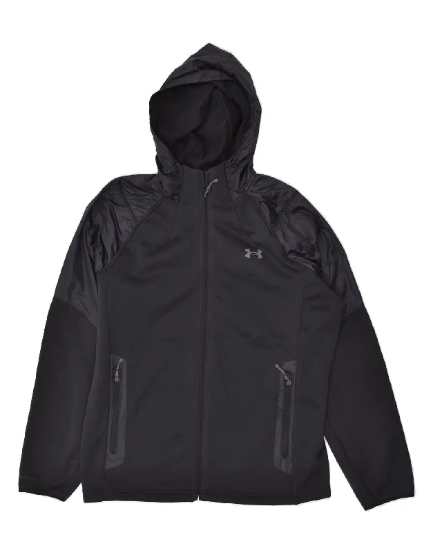 UNDER ARMOUR Mens Hooded Windbreaker Jacket UK 38 Medium Navy Blue