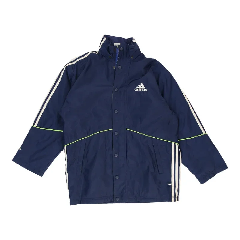 Adidas Jacket - Large Blue Polyester