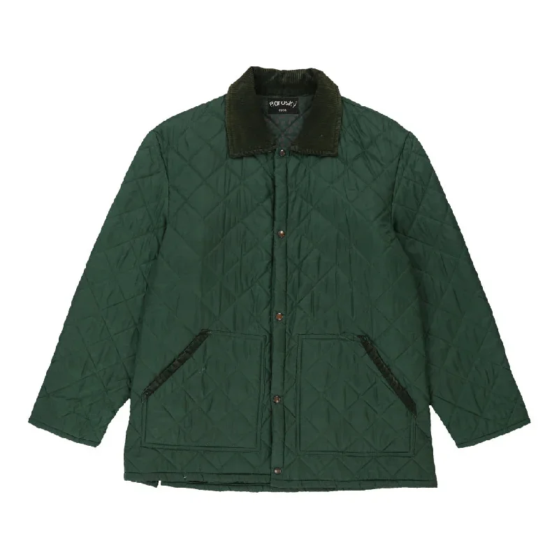 Barosky Coat - Medium Green Polyester