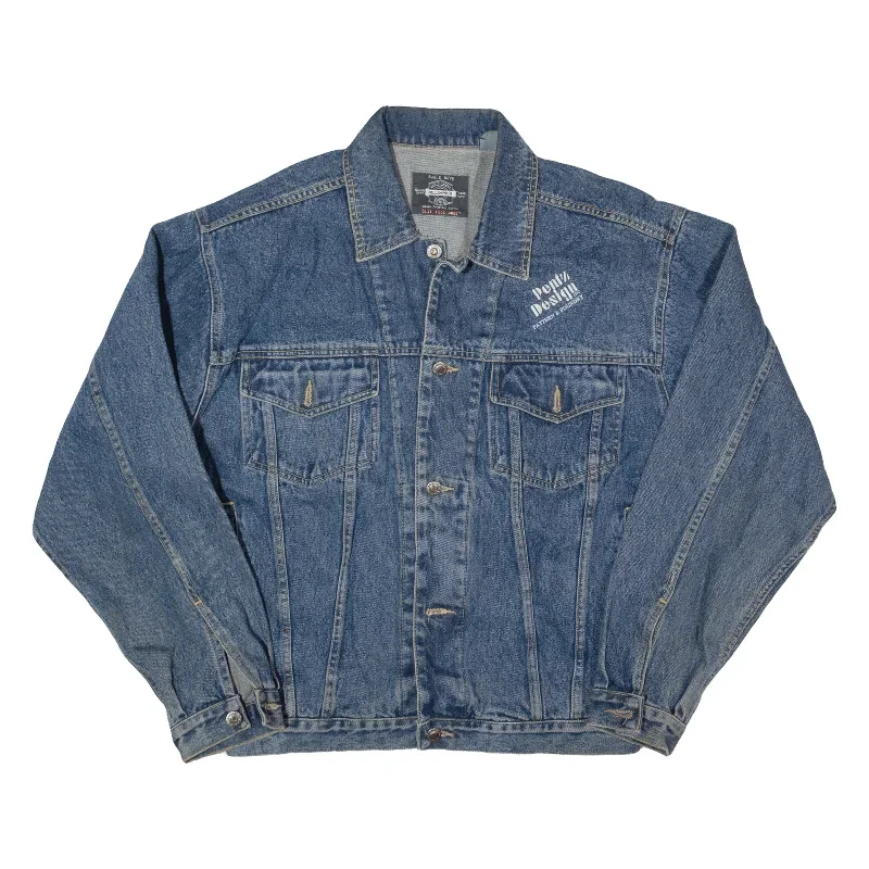 BUGLE BOY Mens Denim Jacket Blue 90s M