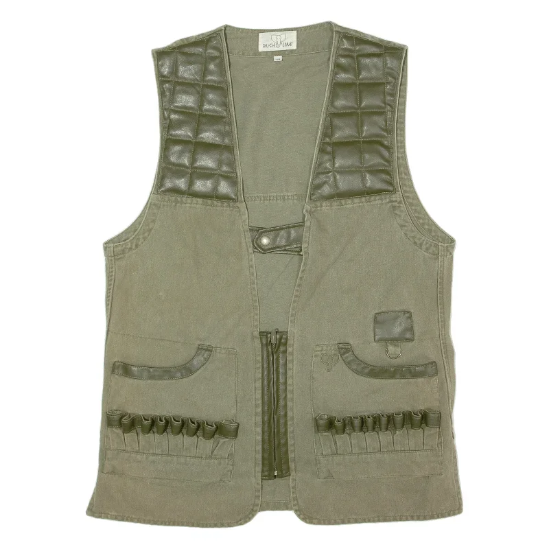 BUSH LINE Utility Vest Mens Waistcoat Green 90s L