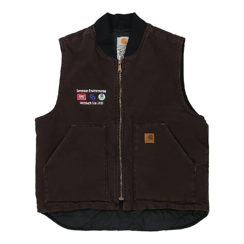 Carhartt Gilet - Large Brown Cotton