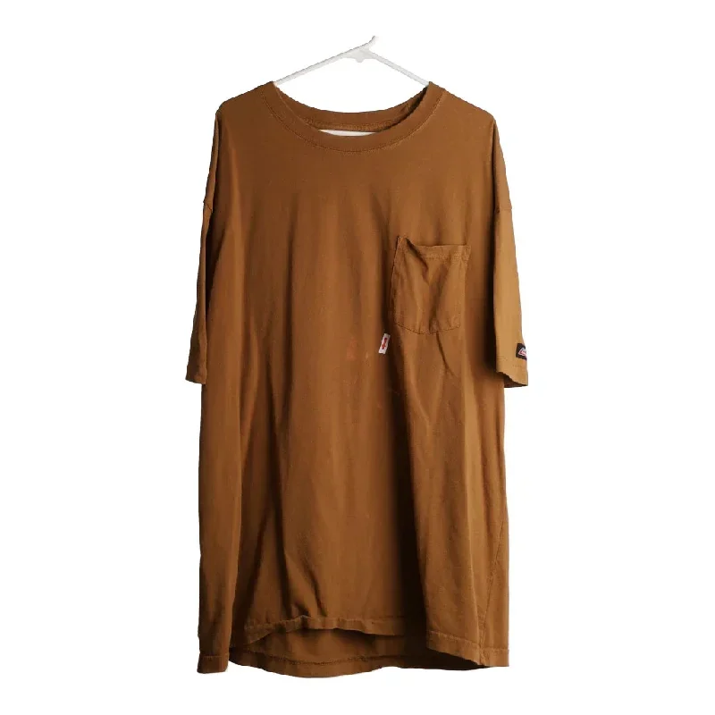 Dickies T-Shirt - 2XL Brown Cotton