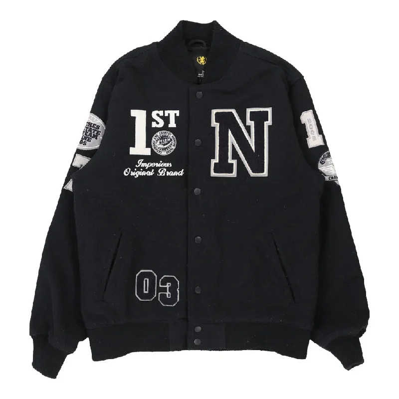 Imperious Varsity Jacket - 2XL Navy Wool Blend