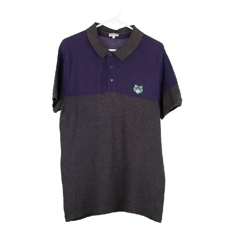 Kenzo Polo Shirt - Large Grey Cotton