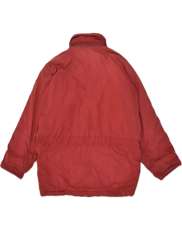 vintage-mens-windbreaker-jacket-uk-40-large-red-cotton-1