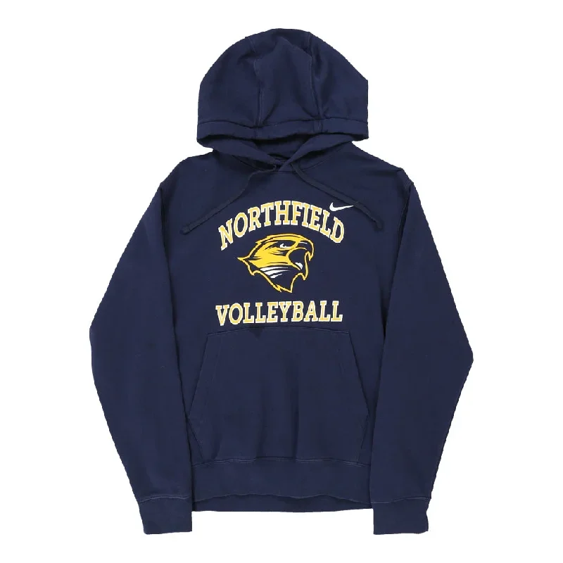 Northfield Volleyball Nike Hoodie - Small Blue Cotton Blend