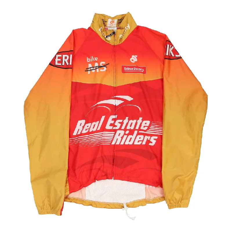 Vintage Real Estate Riders Champion System Windbreaker - XL Red Polyester