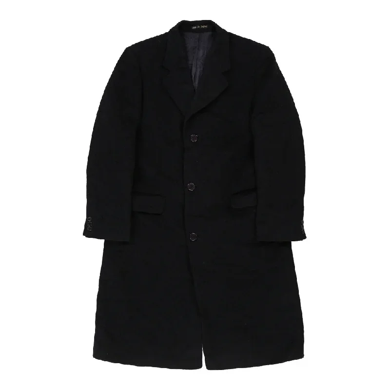 Thornwall And Delaney Overcoat - XL Navy Wool