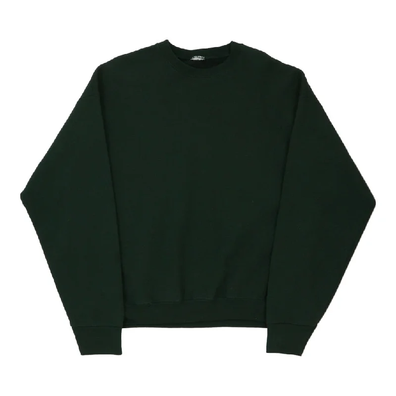 Unbranded Sweatshirt - 2XL Green Cotton Blend