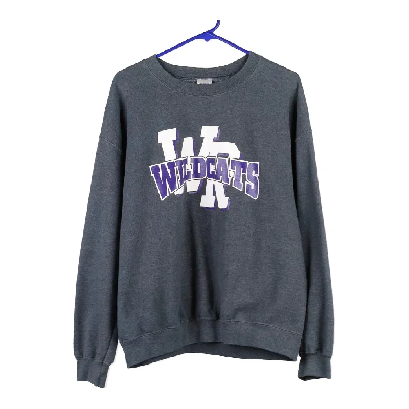 Wildcats Gildan Graphic Sweatshirt - Large Grey Cotton