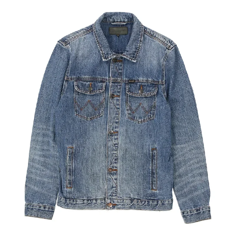 Wrangler Denim Jacket - Medium Blue Cotton