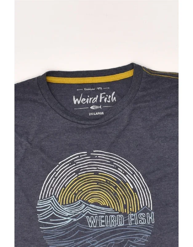 weird-fish-mens-graphic-t-shirt-top-2xl-navy-blue