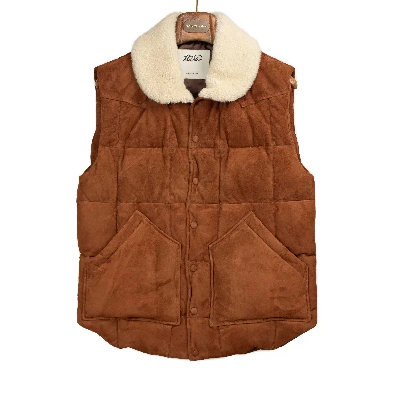 Yosemite Suede down vest, Brandy marroon